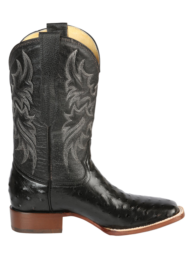 Bota Vaquera de Hombre El Señor de los Cielos Rodeo en Piel Color Negro 44935