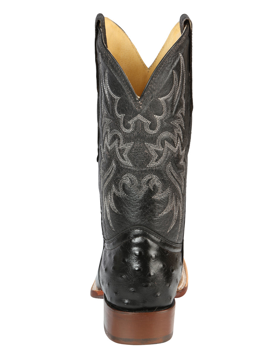 Bota Vaquera de Hombre El Señor de los Cielos Rodeo en Piel Color Negro 44935