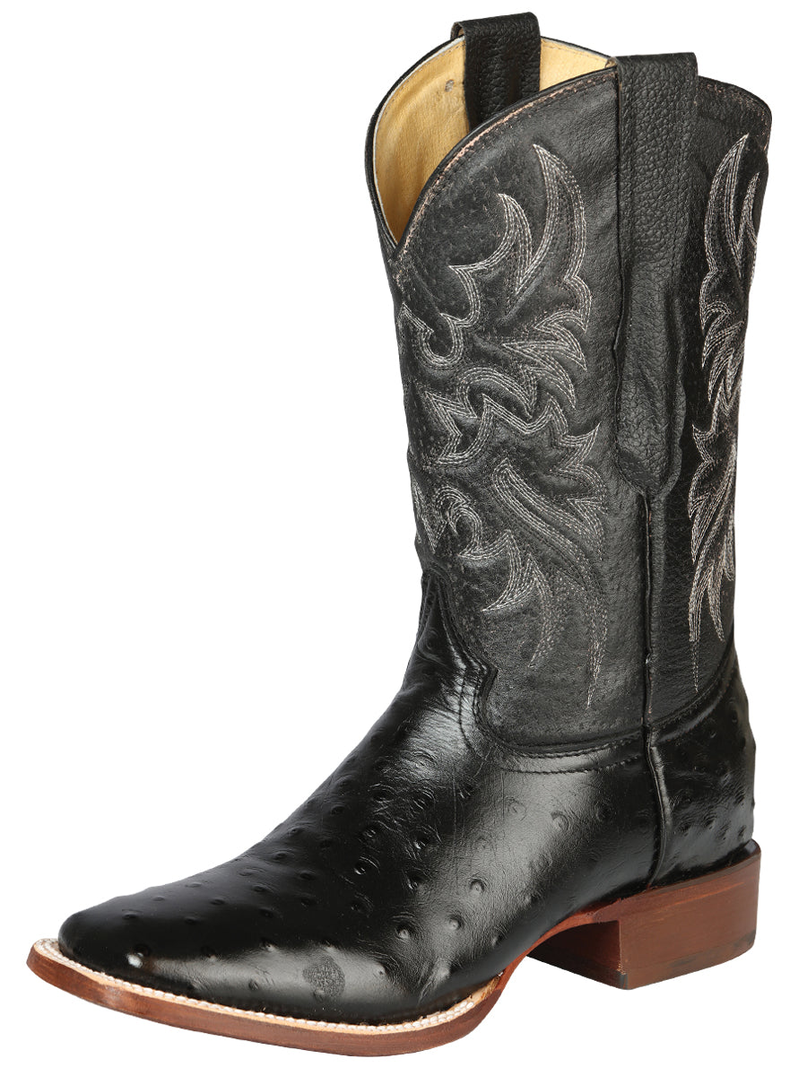 Bota Vaquera de Hombre El Señor de los Cielos Rodeo en Piel Color Negro 44935
