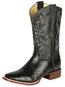 el General Rodeo - Printed Ostric Piel Botas - Negro 44935