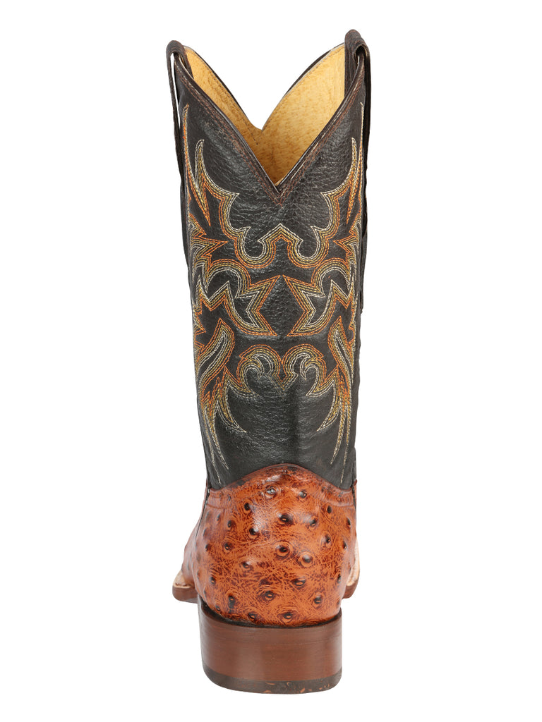 Bota Vaquera de Hombre El Señor de los Cielos Rodeo en Piel Color Cognac 44936