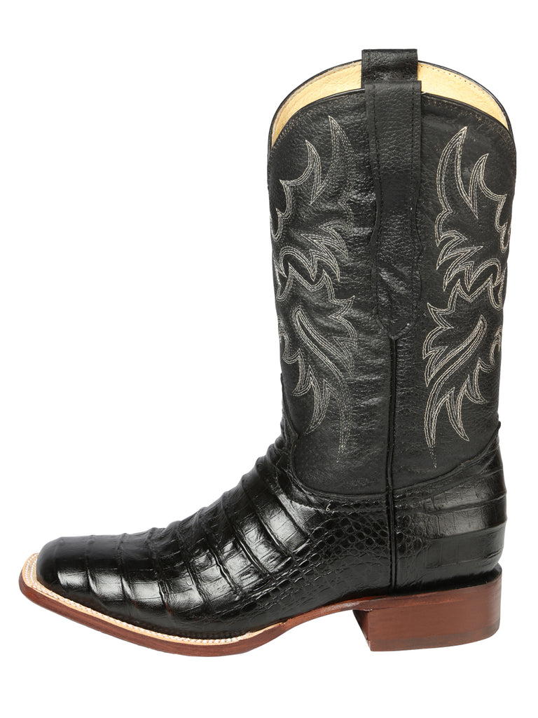 Bota Vaquera de Hombre El Señor de los Cielos Rodeo en Piel Color Negro 44938