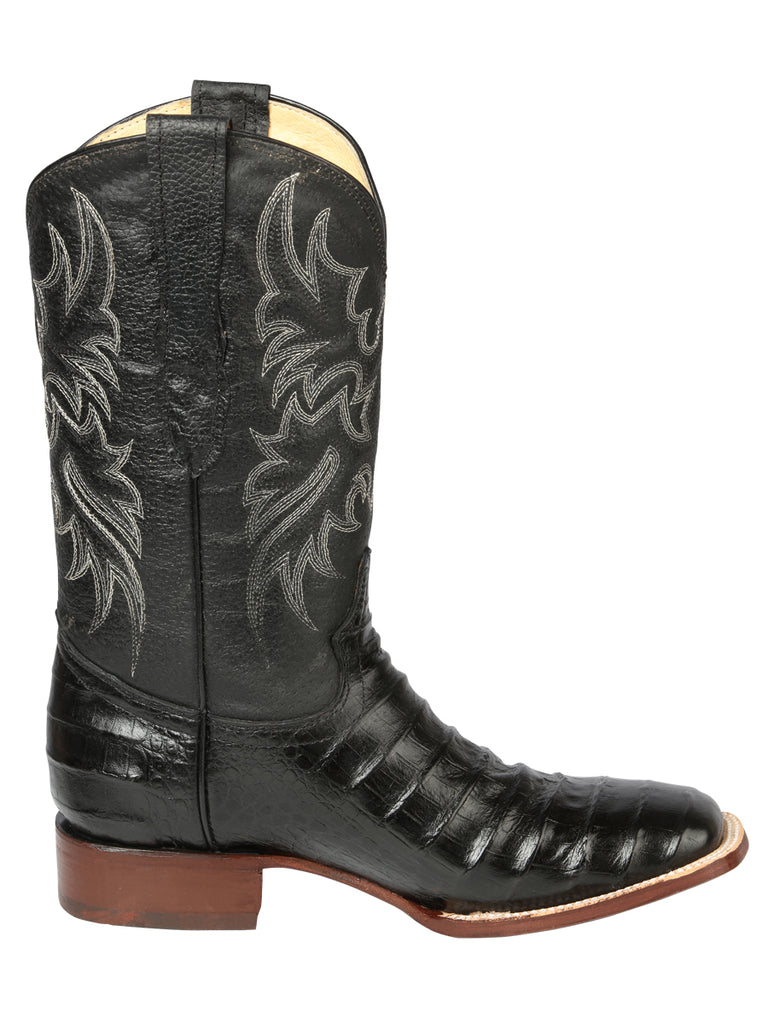 Bota Vaquera de Hombre El Señor de los Cielos Rodeo en Piel Color Negro 44938