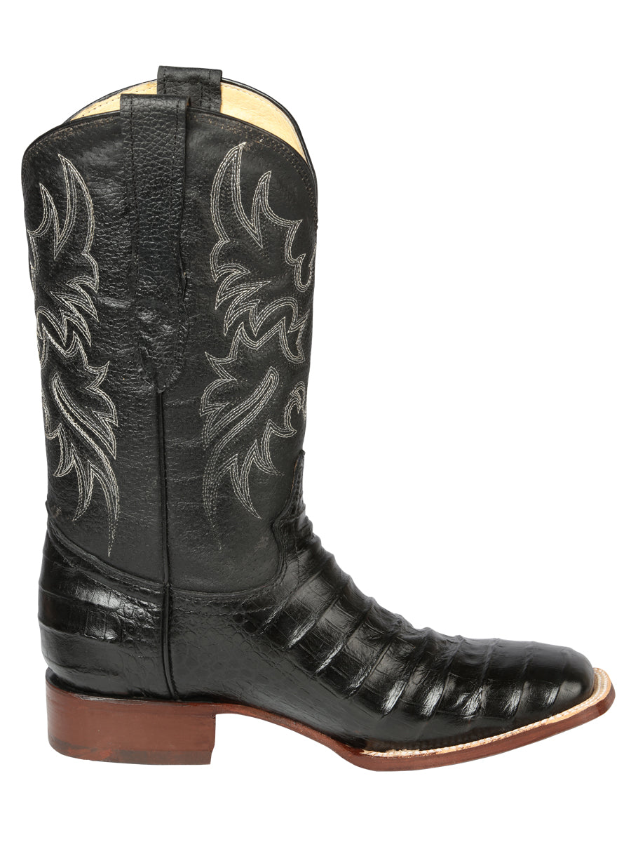 Bota Vaquera de Hombre El Señor de los Cielos Rodeo en Piel Color Negro 44938