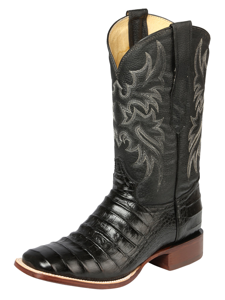 Bota Vaquera de Hombre El Señor de los Cielos Rodeo en Piel Color Negro 44938