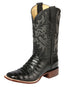 el General Rodeo - Printed Alligator Piel Botas - Negro 44938