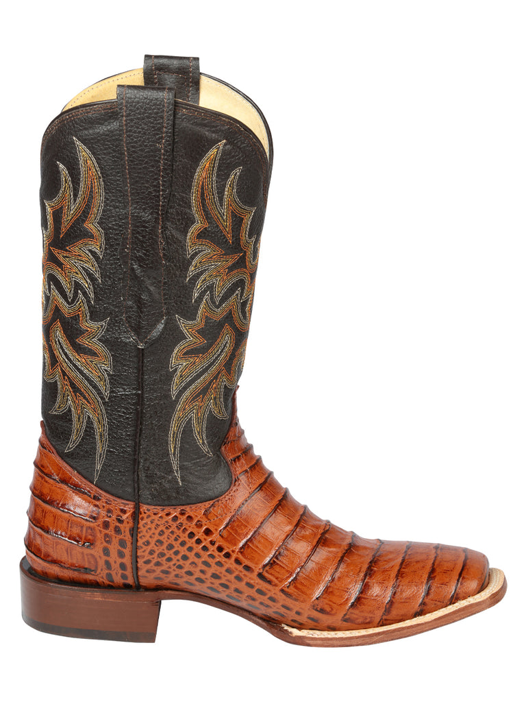 Bota Vaquera de Hombre El Señor de los Cielos Rodeo en Piel Color Cognac 44939