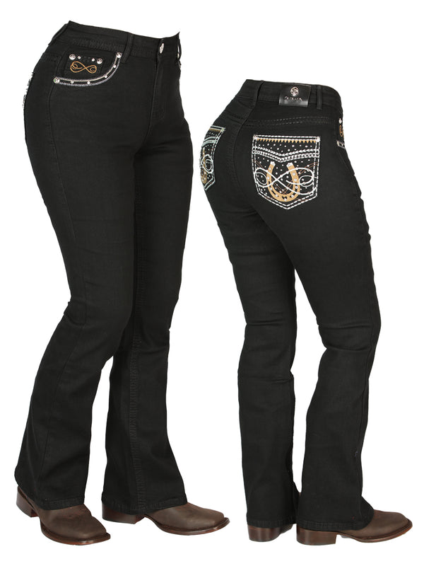 Dama Negro Centenario Pantalón de Mezclilla 44960