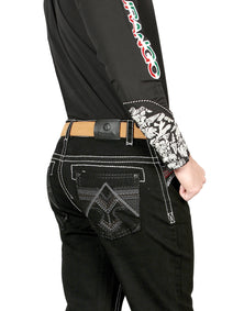 Centenario Bootcut Mezclilla Pantalón de Mezclilla - Negro 44964