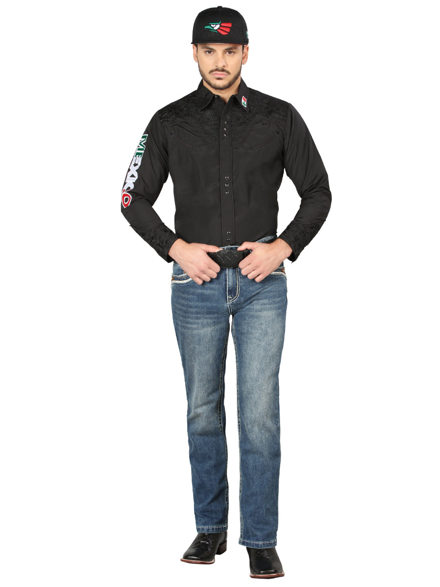 Pantalón de Mezclilla de Hombre Centenario Bootcut en Mezclilla Color Azul 44967