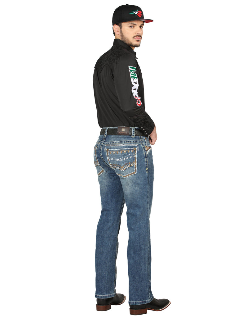 Pantalón de Mezclilla de Hombre Centenario Bootcut en Mezclilla Color Azul 44967