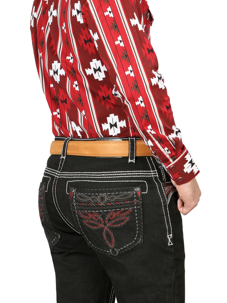 Pantalón de Mezclilla de Hombre Centenario Bootcut en Mezclilla Color Negro 44968