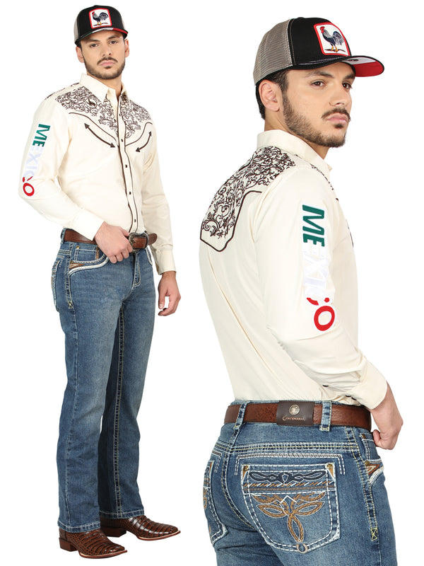 Pantalón de Mezclilla de Hombre Centenario Bootcut en Mezclilla Color Azul 44969
