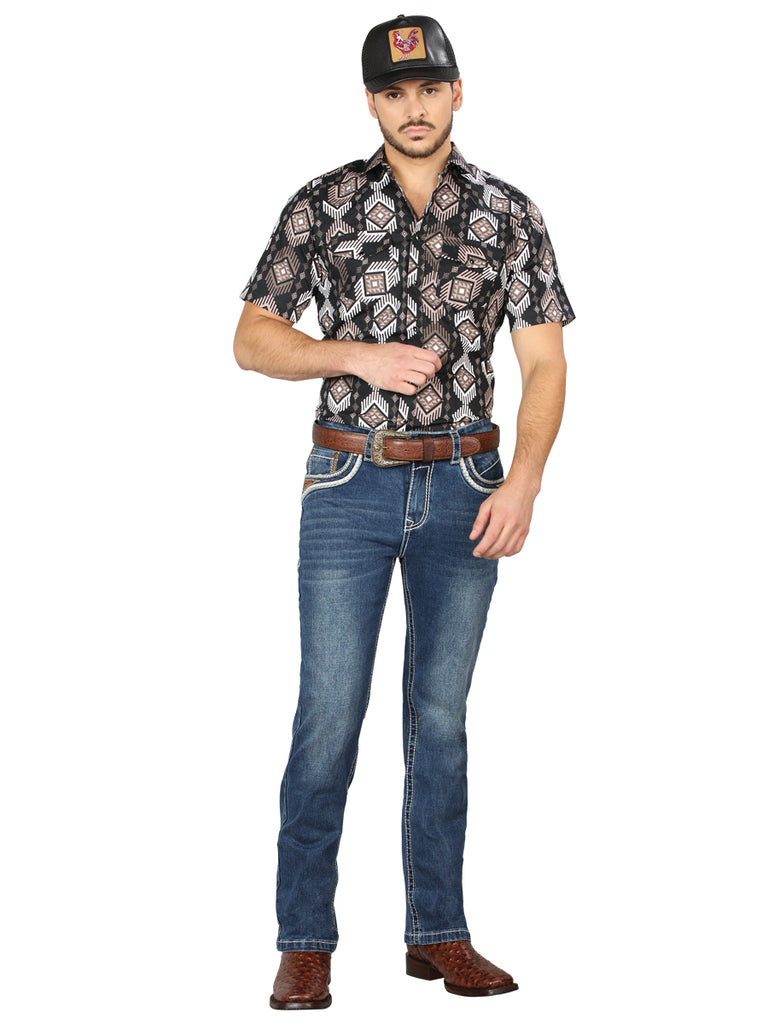 Pantalón de Mezclilla de Hombre Centenario Bootcut en Mezclilla Color Azul 44970