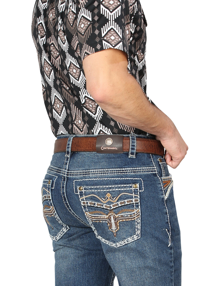 Pantalón de Mezclilla de Hombre Centenario Bootcut en Mezclilla Color Azul 44970