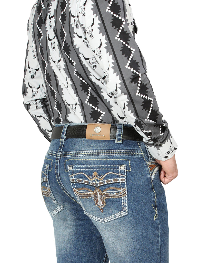 Pantalón de Mezclilla de Hombre Centenario Bootcut en Mezclilla Color Azul 44971