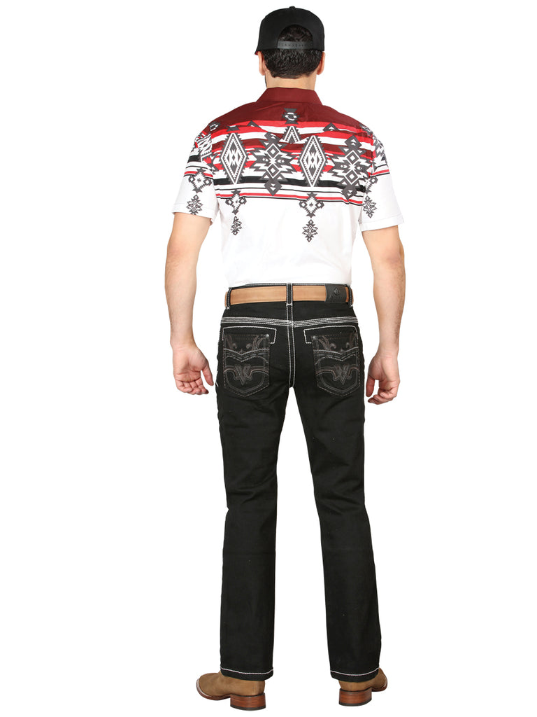 Pantalón de Mezclilla de Hombre Centenario Bootcut en Mezclilla Color Negro 44972