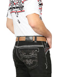 Pantalón de Mezclilla de Hombre Centenario Bootcut en Mezclilla Color Negro 44972
