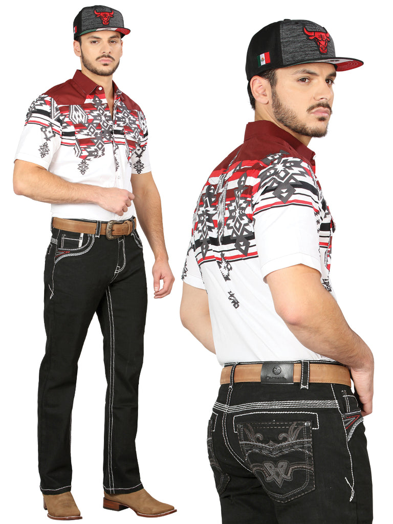 Pantalón de Mezclilla de Hombre Centenario Bootcut en Mezclilla Color Negro 44972