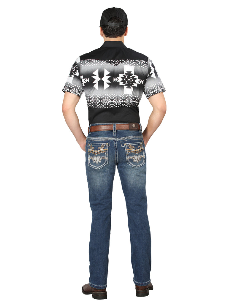 Pantalón de Mezclilla de Hombre Centenario Bootcut en Mezclilla Color Azul 44973