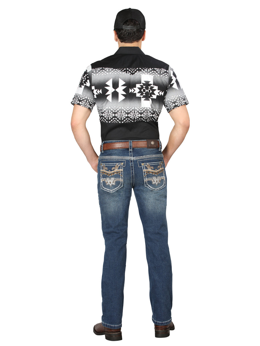Pantalón de Mezclilla de Hombre Centenario Bootcut en Mezclilla Color Azul 44973