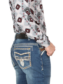 Centenario Bootcut Mezclilla Pantalón de Mezclilla - Oscuro Azul 44974