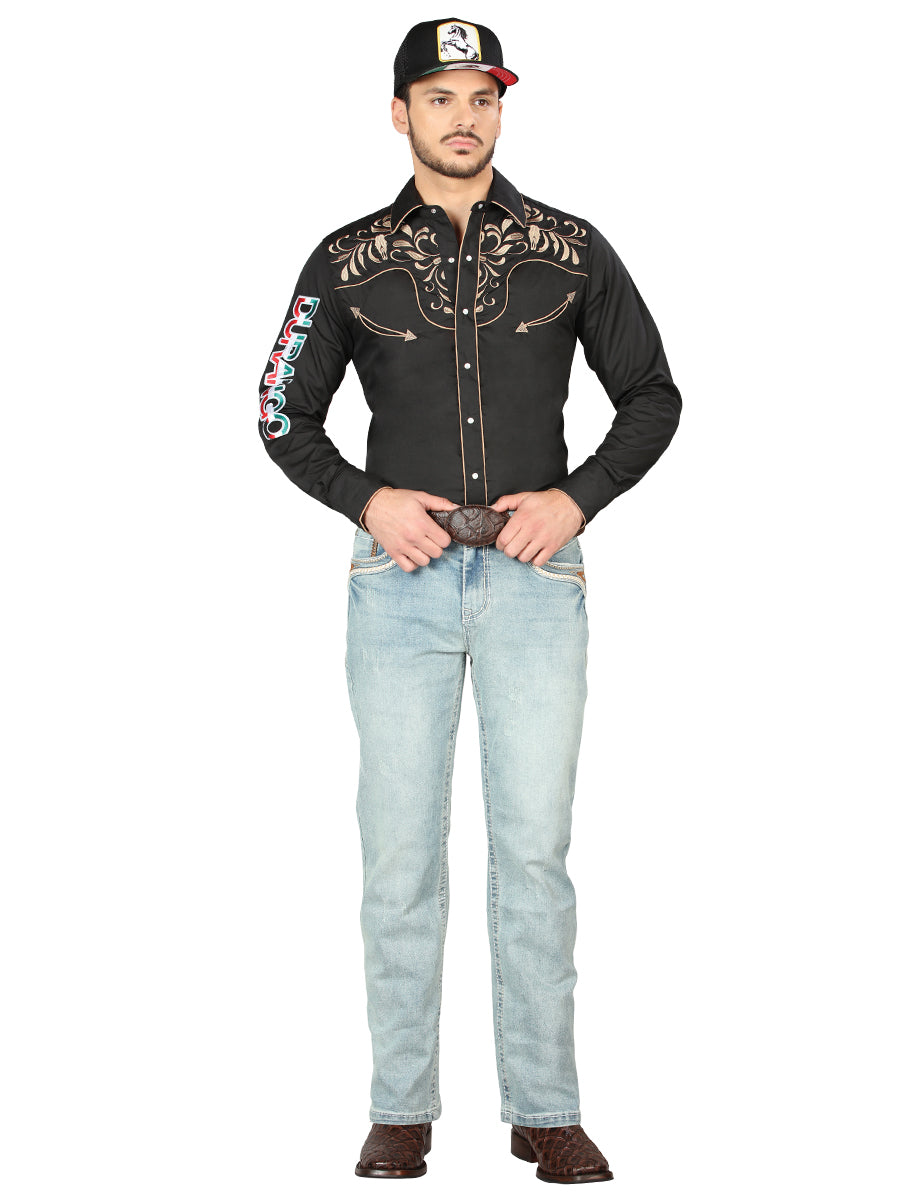 Pantalón de Mezclilla de Hombre Centenario Bootcut en Mezclilla Color Azul 44975