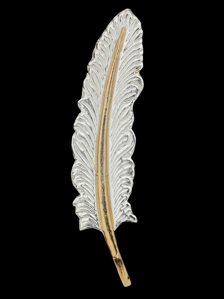Decorativo Pluma El General Color Plata/Oro 45003