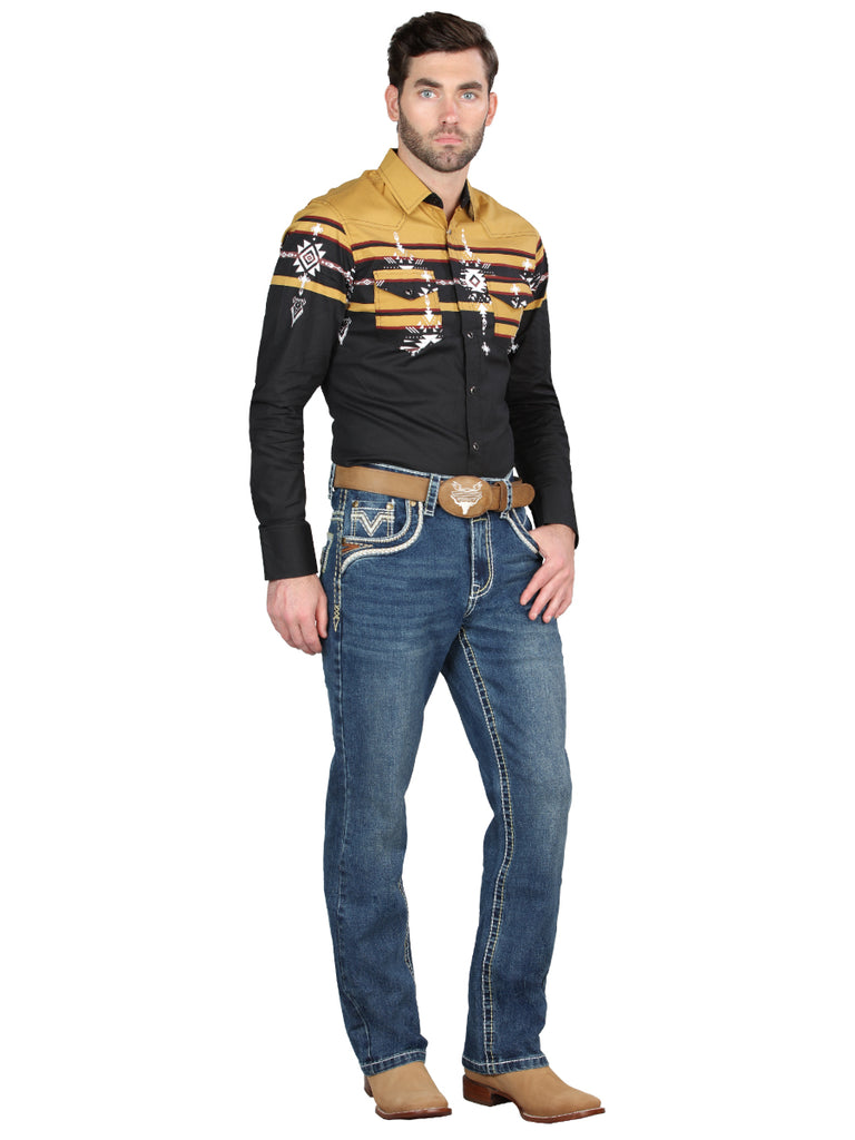 Pantalón de Mezclilla de Hombre Centenario en Mezclilla Color Azul 45023