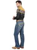 Pantalón de Mezclilla de Hombre Centenario en Mezclilla Color Azul 45023