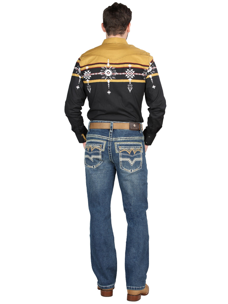 Pantalón de Mezclilla de Hombre Centenario en Mezclilla Color Azul 45023