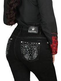 Centenario Bootcut Mezclilla Pantalón de Mezclilla - Negro 45026