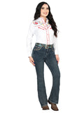 Pantalón de Mezclilla de Mujer Centenario Bootcut en Mezclilla Color Azul 45029
