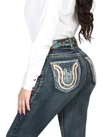 Centenario Bootcut Mezclilla Pantalón de Mezclilla - Oscuro Azul 45029