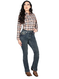 Pantalón de Mezclilla de Mujer Centenario Bootcut en Mezclilla Color Azul 45031