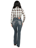 Pantalón de Mezclilla de Mujer Centenario Bootcut en Mezclilla Color Azul 45032