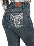 Pantalón de Mezclilla de Mujer Centenario Bootcut en Mezclilla Color Azul 45032