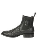Botín Vaquero de Hombre El General Rodeo Tobillo en Tela Color Negro 45181