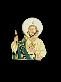 Pin El General San Judas Metal Verde/blanco 45233