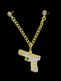 Pin El General Pistola Metal Negro 45242