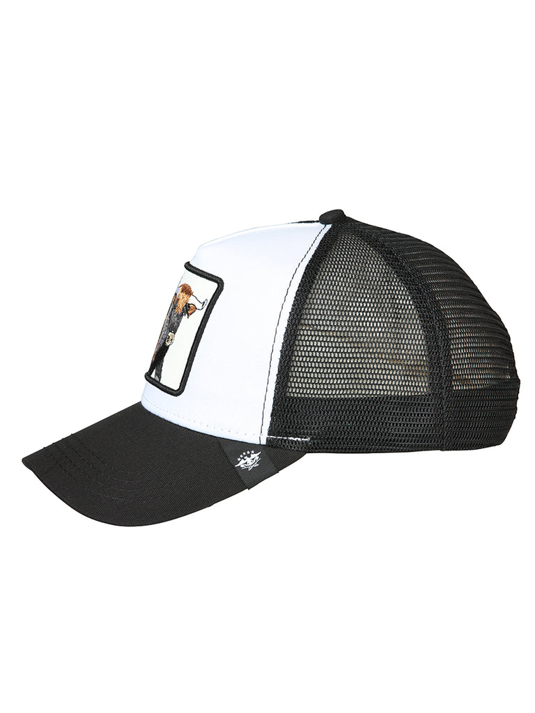 Sombrero Vaquero de Hombre El General en Tela Color Blanco/Negro 45254