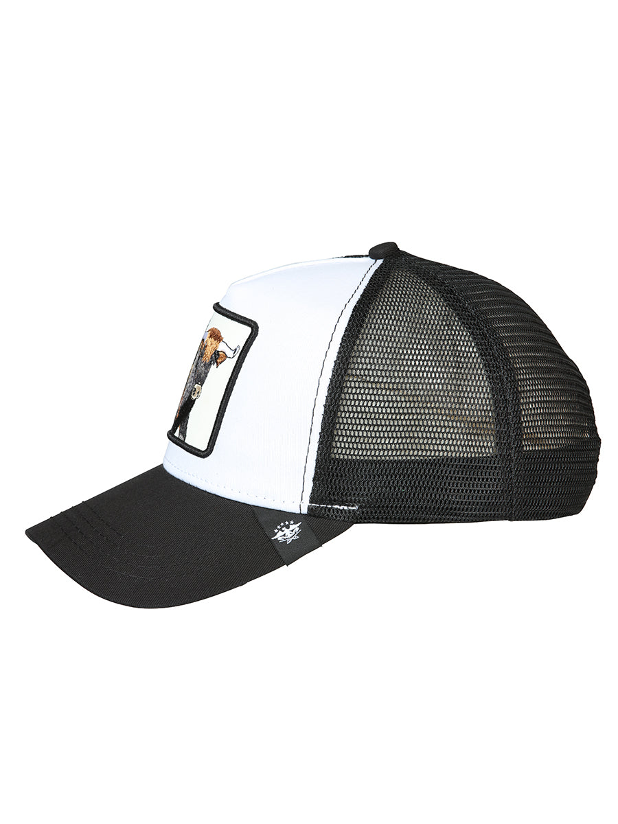 Sombrero Vaquero de Hombre El General en Tela Color Blanco/Negro 45254