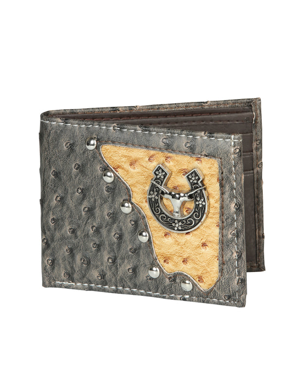 Cartera Imitacion El General Concho Piel Coco Negro 45270