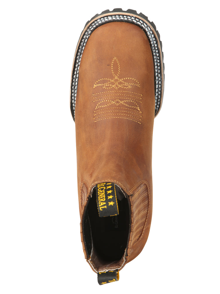 Botín Vaquero de Hombre El General Tobillo en Piel Crazy 45342