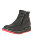 el General Caballero Tobillo Botas con Zipper Woven Petatillo - Negro 45358