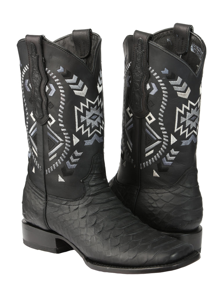 Bota Vaquera de Hombre El General Rodeo en Piel Color Negro 45398