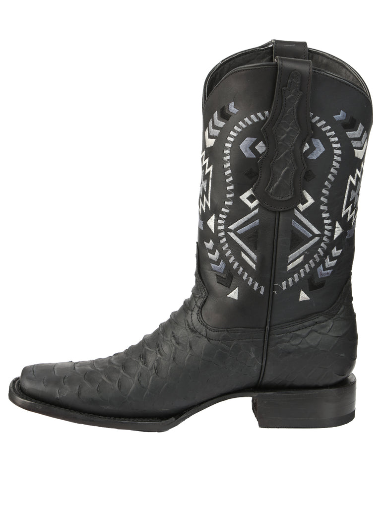 Bota Vaquera de Hombre El General Rodeo en Piel Color Negro 45398