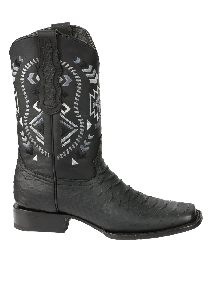 Bota Vaquera de Hombre El General Rodeo en Piel Color Negro 45398