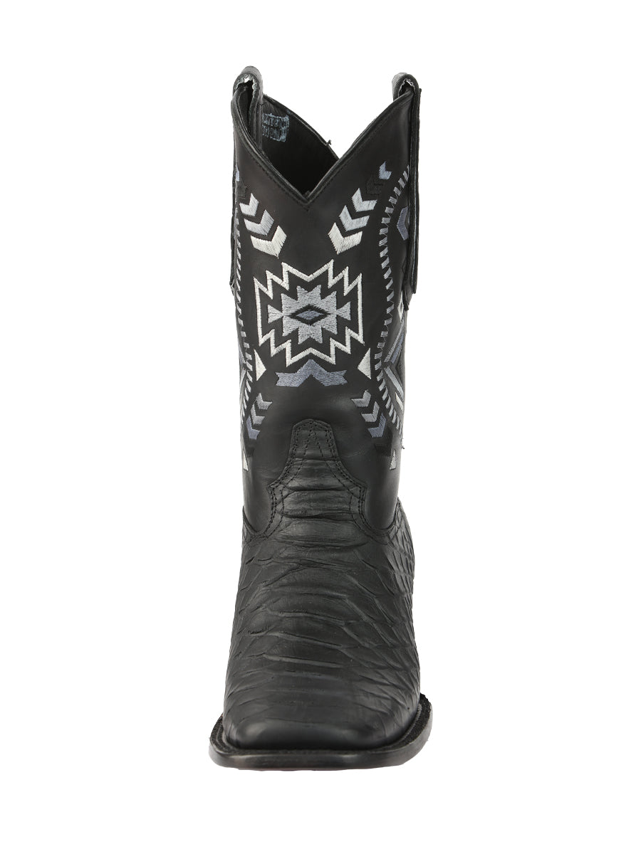 Bota Vaquera de Hombre El General Rodeo en Piel Color Negro 45398