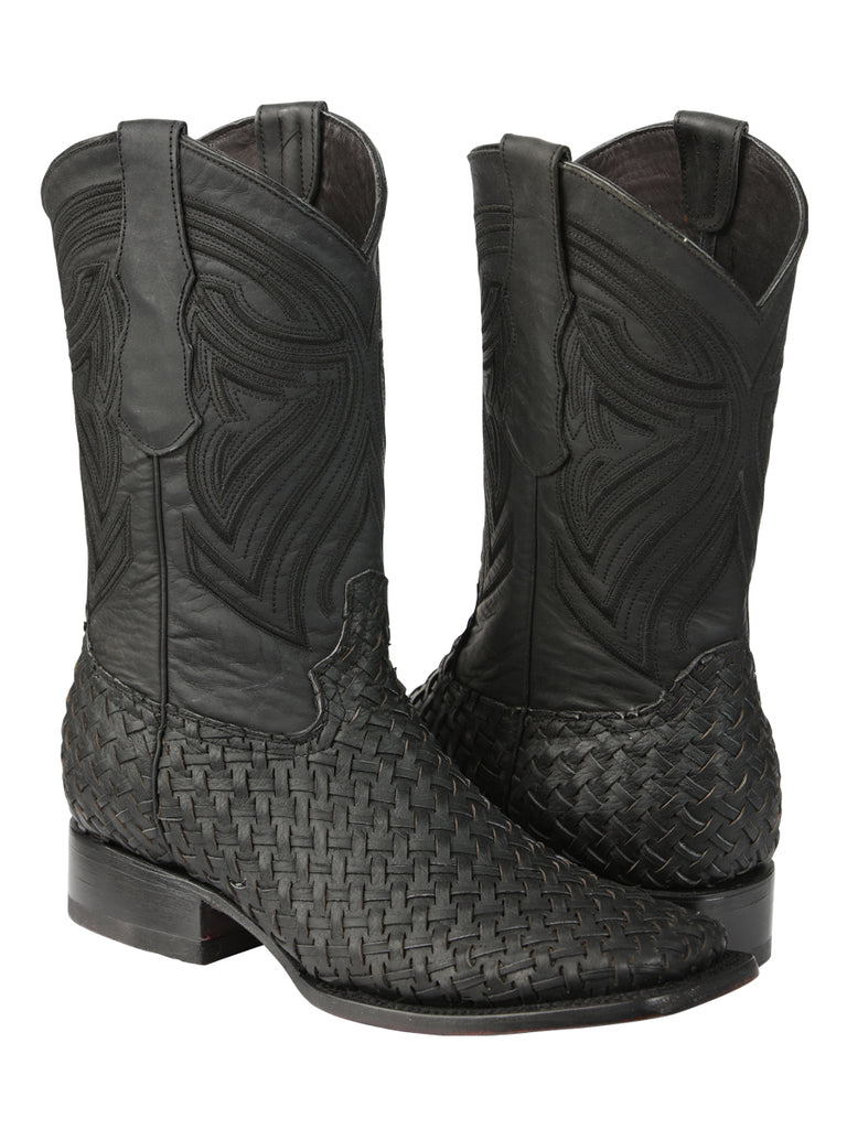 Bota Vaquera de Hombre El General Rodeo en Piel Color Negro 45400
